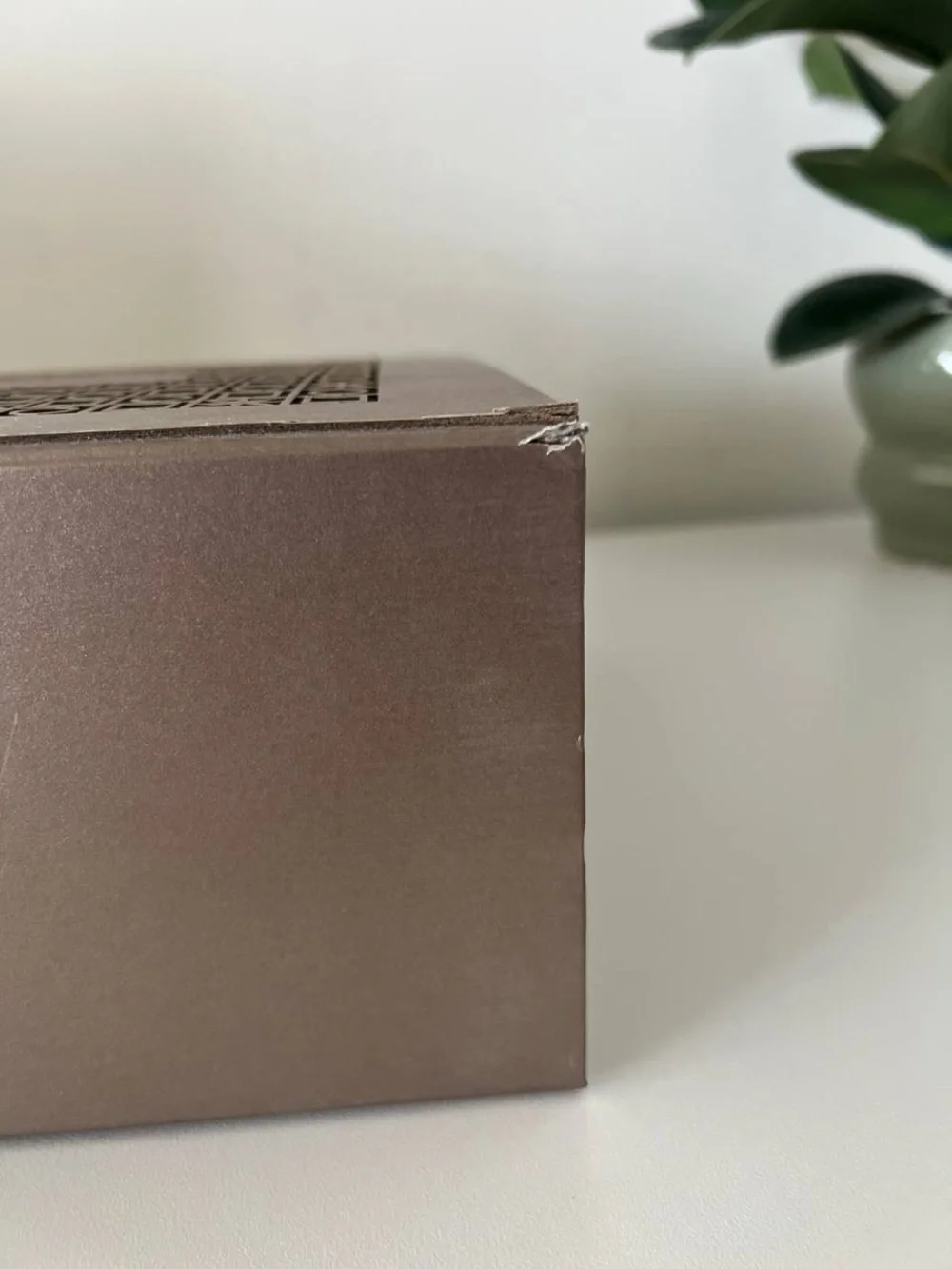 Bulgari Brown Decorative Storage Box with Gold Logo
